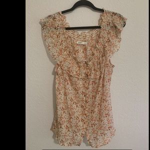 Old navy floral tank blouse